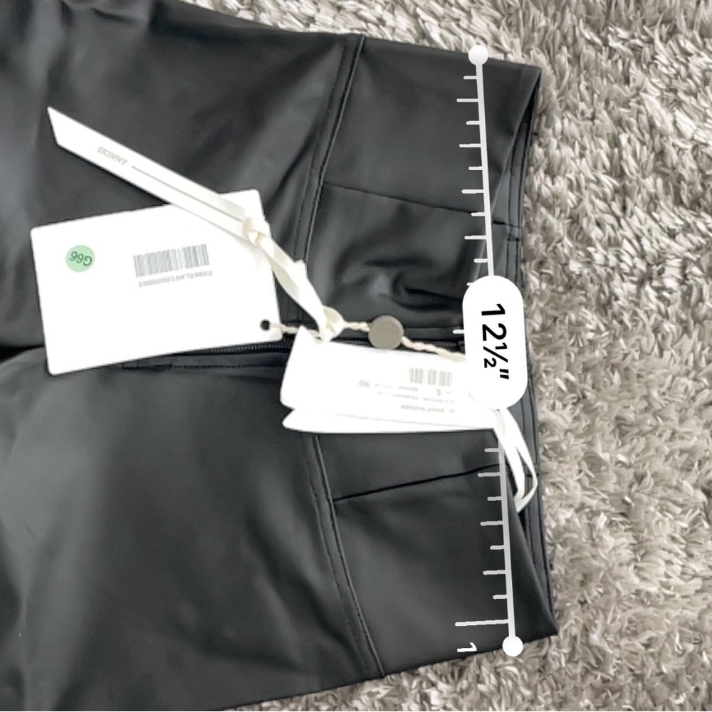 Freddy wr.up s/4 small black faux leather high waisted new nwt full length - Picture 11 of 11